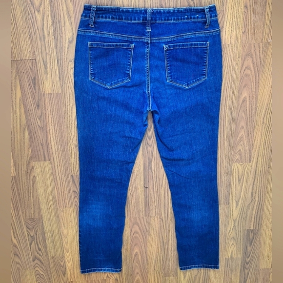 Santana Womens Blue Denim Jeans Size 10 Medium Wash Mid Rise - Picture 10 of 13